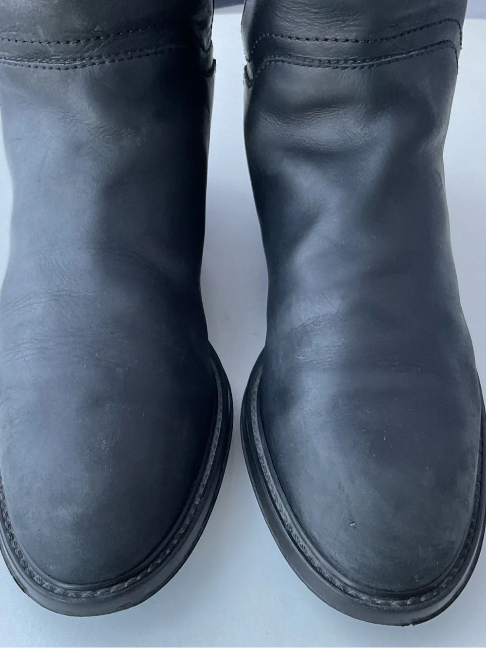 Salvatore Ferragamo Classic Black Leather Knee High Riding Boots Women’s Size 9B